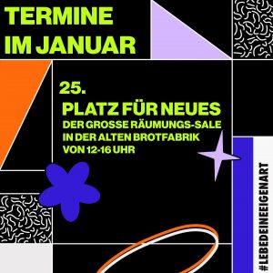 25. Januar: Platz für Neues bei Fisch & Apfelmus